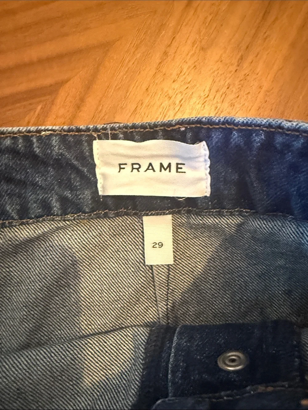 Frame Denim Dark Blue Women's Denim shorts